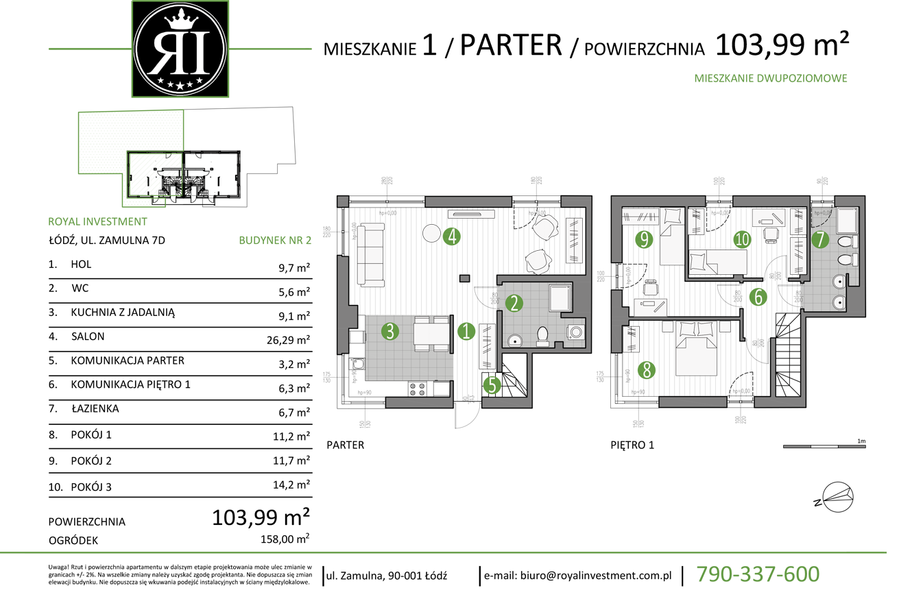 Dom A1 - Nowoczesny dom z tarasem i ogrodem